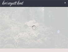 Tablet Screenshot of keriwyattkent.com